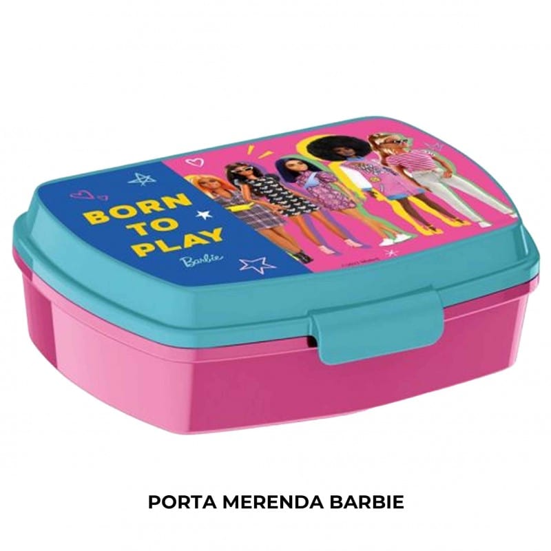 Borse e contenitori porta pranzo Porta Merenda Barbie born to play Porta Merenda Barbie born to play