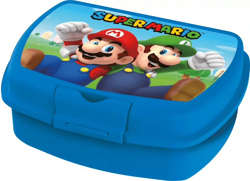 ICE TOYS porta merenda scuola con personaggi a 3 compartimenti (Mario) :  : Cancelleria e prodotti per ufficio