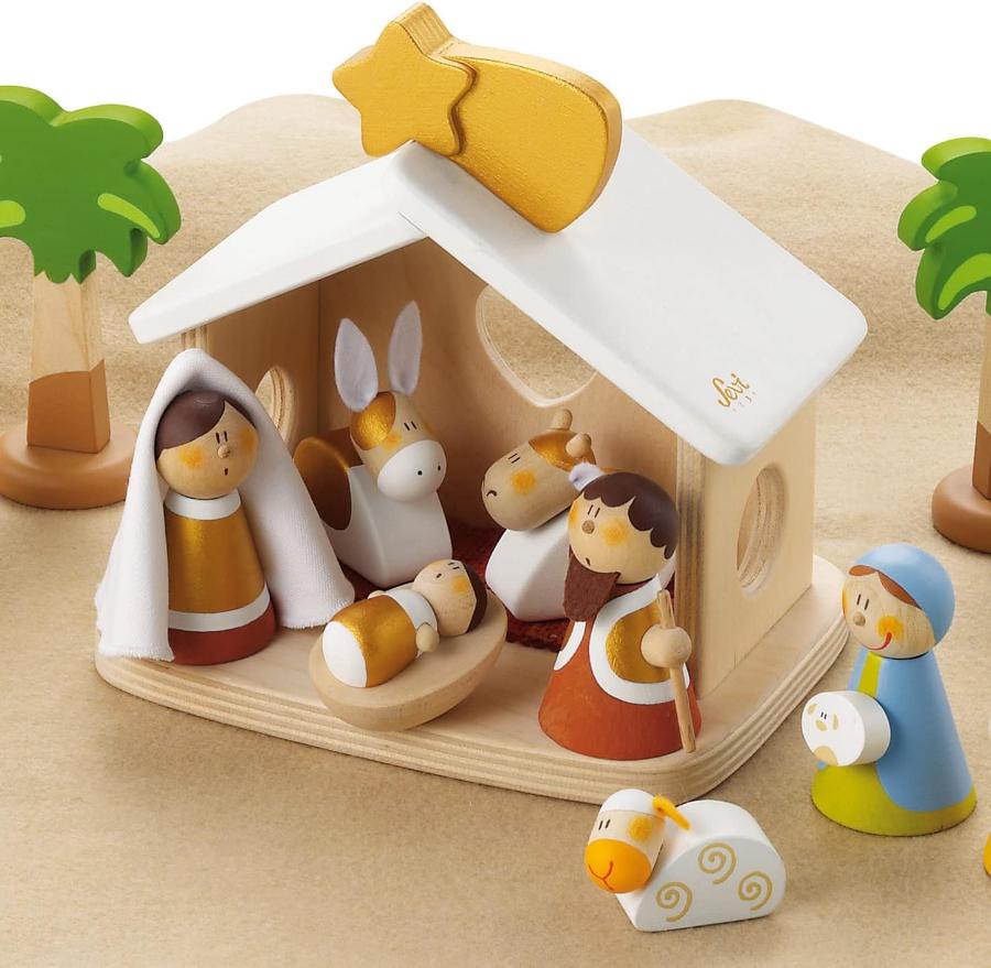 Giocattoli in Legno Trudi Presepe in Legno artigianale, 20 pezzi Decorazioni Natalizie - Sevi Trudi Presepe in Legno artigianale, 20 pezzi Decorazioni Natalizie - Sevi