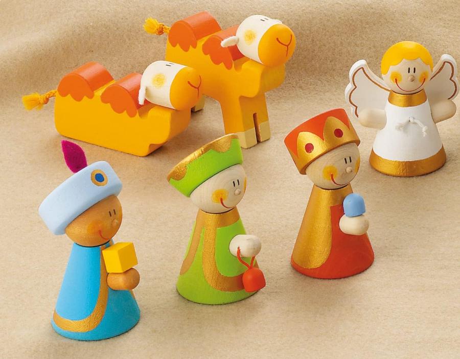 Giocattoli in Legno Trudi Presepe in Legno artigianale, 20 pezzi Decorazioni Natalizie - Sevi Trudi Presepe in Legno artigianale, 20 pezzi Decorazioni Natalizie - Sevi