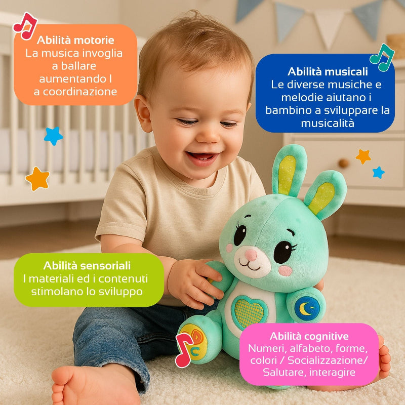 Orsacchiotti Primì Coniglio Peluche “Gioca con me" Primì Coniglio Peluche “Gioca con me"