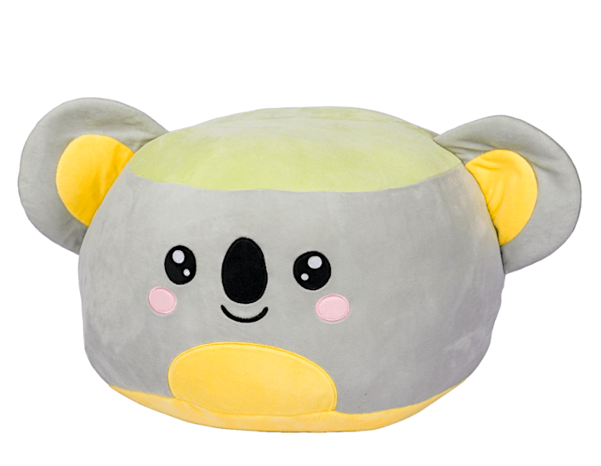Peluche Pouf in Peluche per Bambini a tema Animali 40x25cm Pouf in Peluche per Bambini a tema Animali 40x25cm