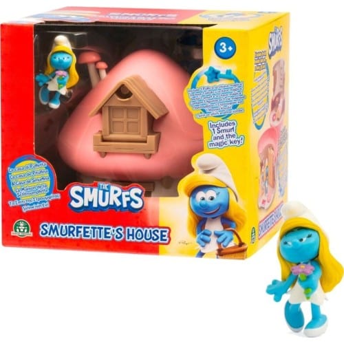Action Figures Giochi Preziosi- I Puffi Playset Casa con Chiave Burlone o Puffetta
