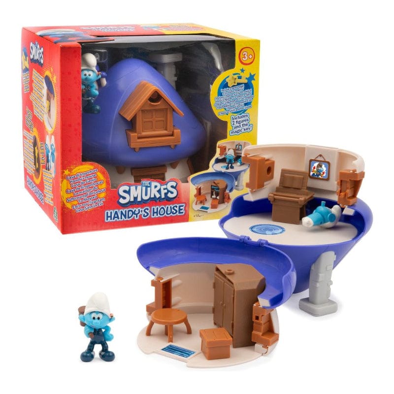 personaggi Televisivi e dei Cartoni animati Giochi Preziosi- I Puffi Playset Casa con Chiave Burlone, Puffetta e Inventore Giochi Preziosi- I Puffi Playset Casa con Chiave Burlone, Puffetta e Inventore