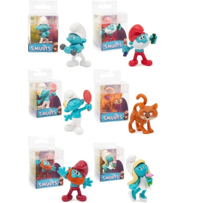 Bambole, playset e giocattoli I Puffi personaggi 6cm da Collezione in cofanetto vetrina I Puffi personaggi 6cm da Collezione in cofanetto vetrina