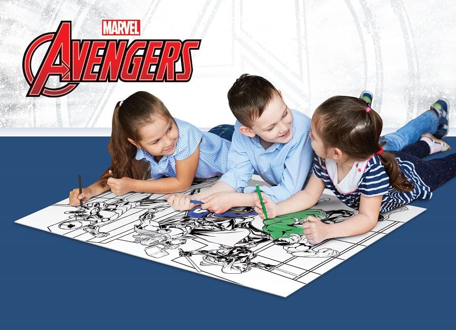 Puzzle Puzzle Avengers 150 Pezzi Doppia Faccia con Lato da Colorare