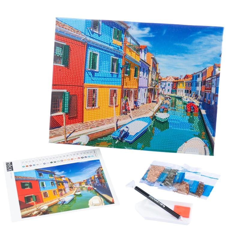 Colora e Decora Diamantiny Quadro su Tela, Mosaico con Diamanti