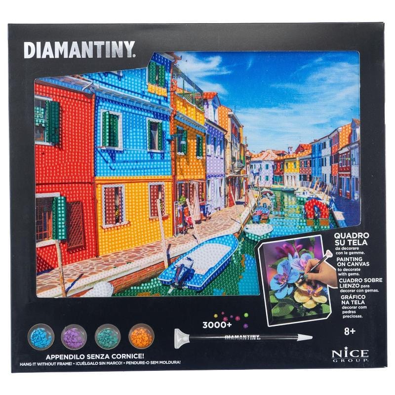 Colora e Decora Diamantiny Quadro su Tela, Mosaico con Diamanti