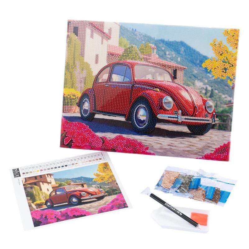 Colora e Decora Diamantiny Quadro su Tela, Mosaico con Diamanti