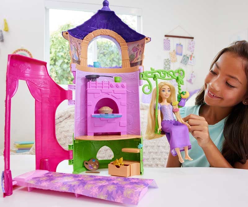 Bambole, playset e giocattoli Disney Princess Playset Torre di Rapunzel con Bambola