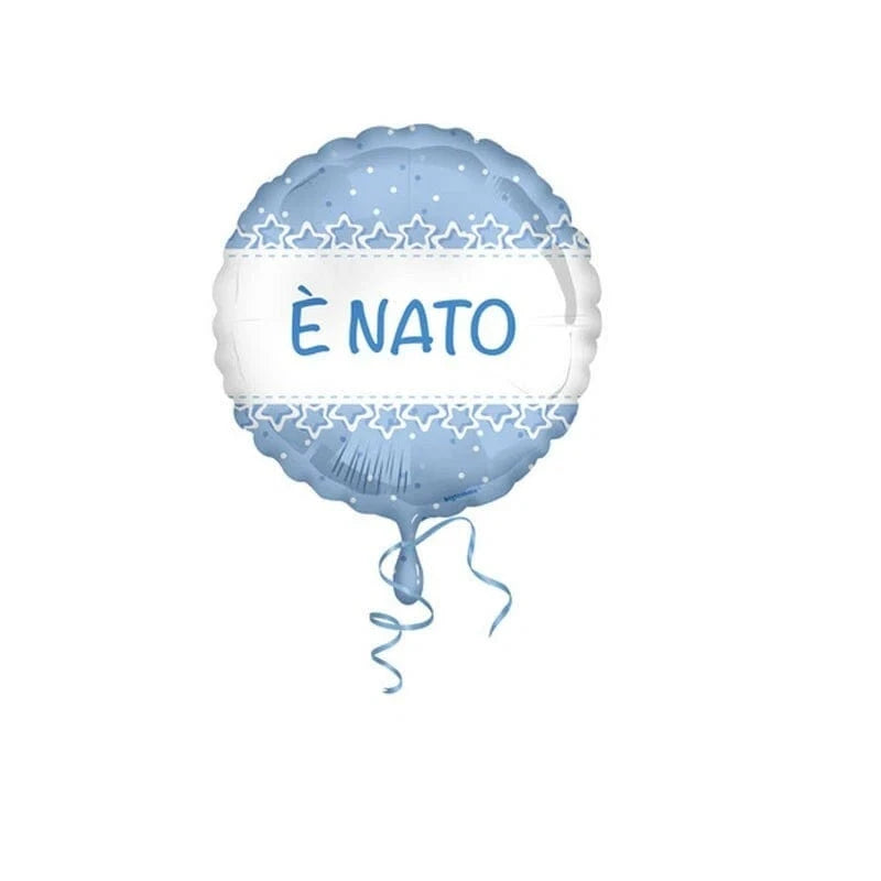 Party Palloncini Mylar Azzurro E' Nato 42cm Palloncini Mylar Azzurro E' Nato 42cm