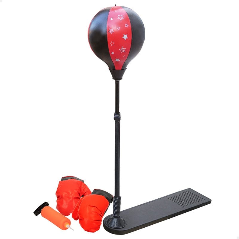Set Boxe Pugilato per Bambini con Sacco da Appendere Guantoni ed Effetti Sonori Set Boxe Pugilato per Bambini con Sacco da Appendere Guantoni ed Effetti Sonori