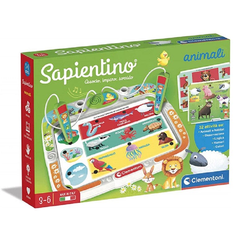 Giocattoli educativi Clementoni - Sapientino Spinotti con Schede attività Interattive, Gioco Elettronico (Versione In Italiano)