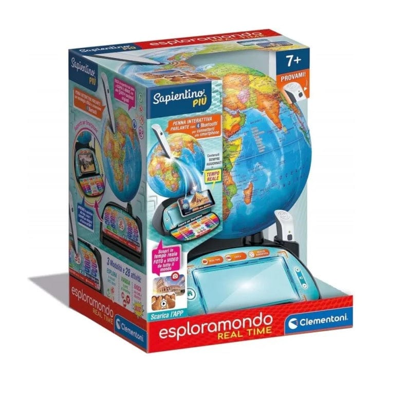 Giocattoli educativi Sapientino Esploramondo Real Time, Mappamondo Interattivo Clementoni Sapientino Esploramondo Realtà Aumentata, Mappamondo Interattivo 