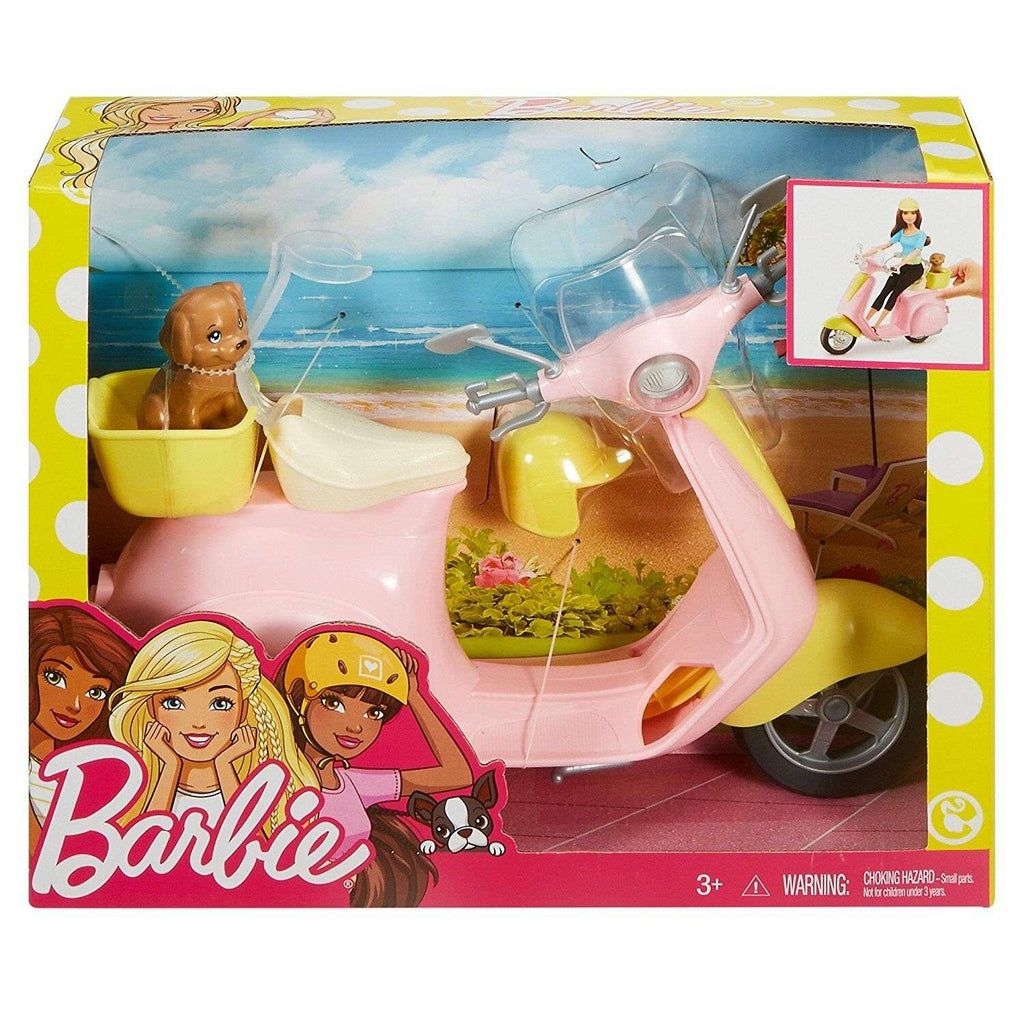 Barbie Barbie con Scooter, Bambola con Veicolo Scooter