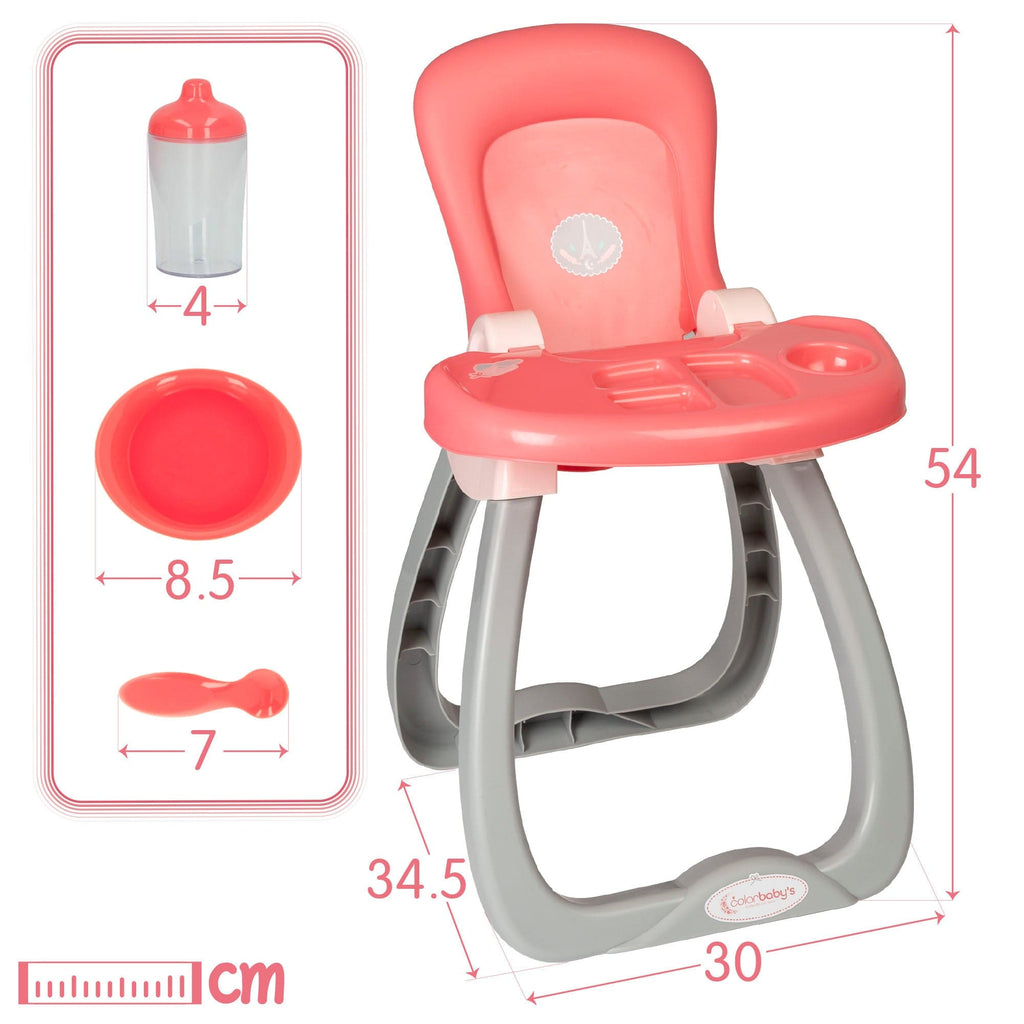 Bambole, playset e giocattoli Seggiolone per Bambole e Bambolotti Seggiolone Giocattolo Bambole | Sedia in Legno per Bambolotti