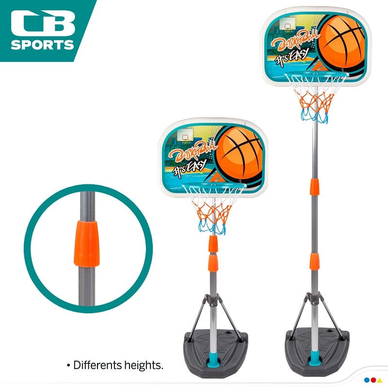 Canestro da Basket per Bambini con Piantana, Palla e Pompa altezza 1.65