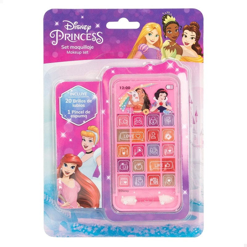 Trousse Set Lip Gloss Principesse Disney, Trousse con 20 Lucida Labbra