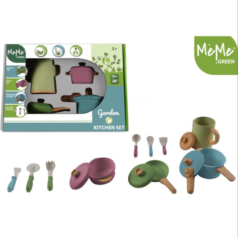 Cucine e cibi giocattolo Set Pentole da Gioco con Accessori Cucina in Bioplastica Set Pentole da Gioco con Accessori Cucina in Bioplastica