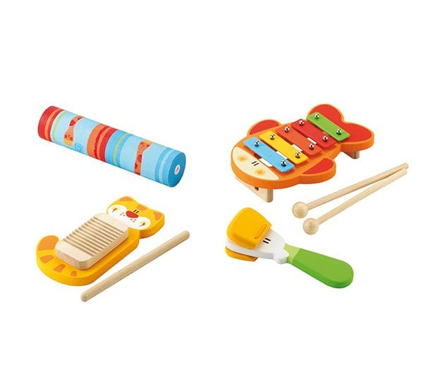 Giocattoli in Legno Set Strumenti Musicali in legno Ritmo e Suoni - Sevi Set Strumenti Musicali in legno Ritmo e Suoni - Sevi
