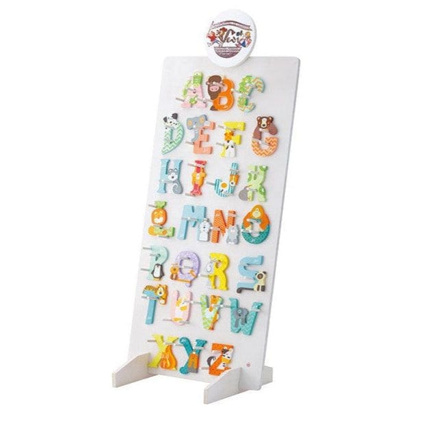 Giochi con l'alfabeto Sevi Alfabeto Animali, Lettere in Legno decorate a mano da 9,5 cm Sevi Alfabeto Clown, Lettere in Legno decorate a mano 