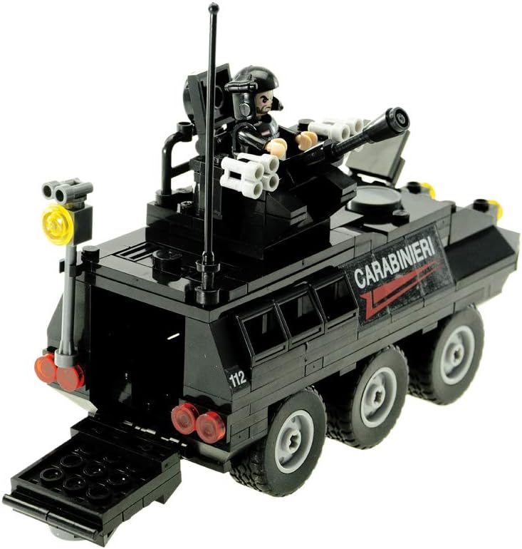 Costruzioni Nice Costruzioni Carabinieri, Autoblindo con Personaggi e Veicoli 310 pezzi