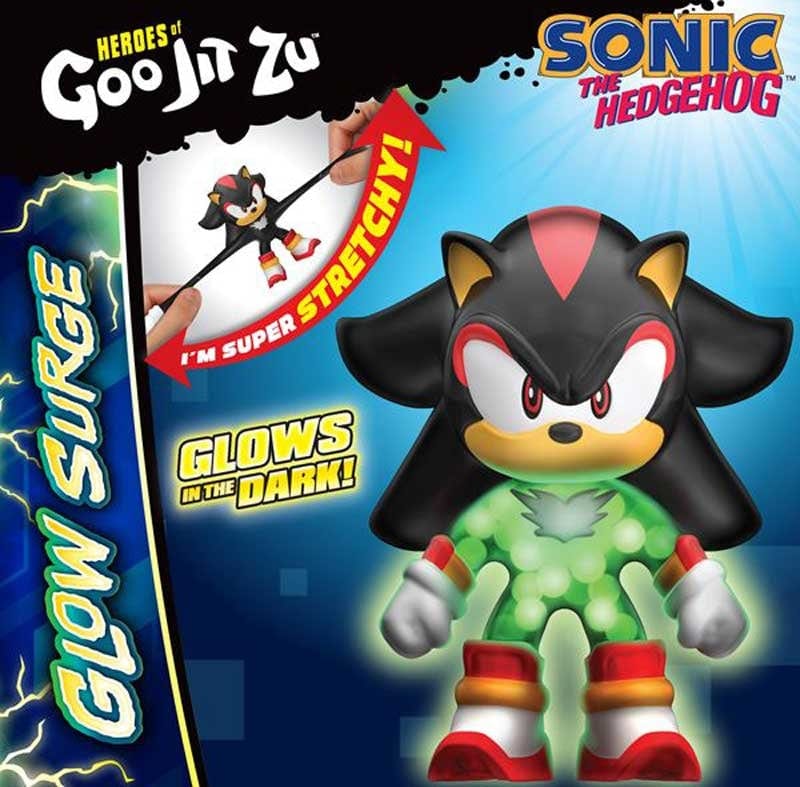 Action figure Sonic Shadow Personaggio Nero Allungabile Squishy Sonic Shadow Personaggio Nero Allungabile Squishy