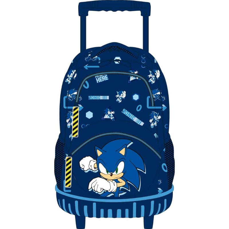 Zaino Trolley Sonic Scuola Elementare e Media 49 cm con 4 scomparti Trolley Sonic Scuola Elementare e Media 49 cm con 4 scomparti