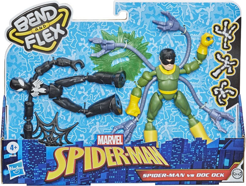 Action Figures Spiderman Bend and Flex, Spider Man Vs Doc Ock Spiderman Bend and Flex, Spider Man Vs Doc Ock - The Toys Store