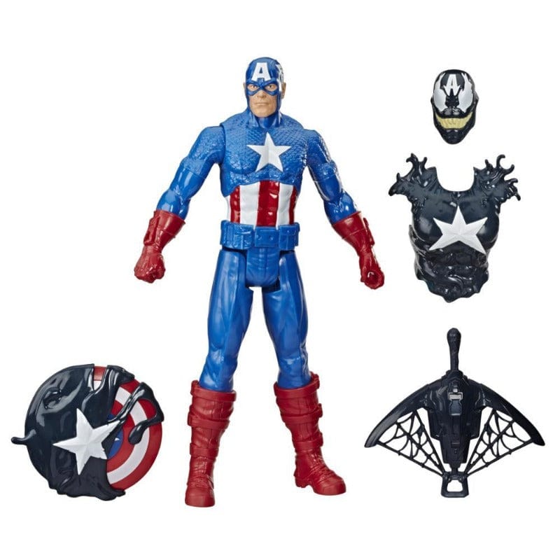 Action Figures Spiderman Maximum Venom, Avengers Titan Hero Captain America E8683 Spiderman Maximum Venom, Avengers Titan Hero Captain