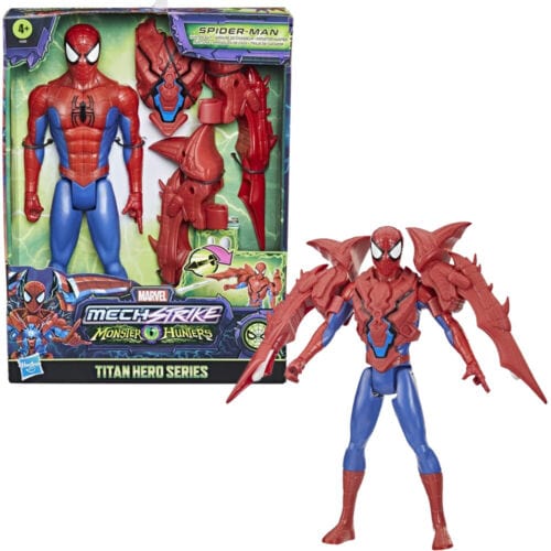 Action figure Spiderman Monster Hunters, personaggio Mech Strike Spiderman Monster Hunters, personaggio Mech Strike - The Toys Store