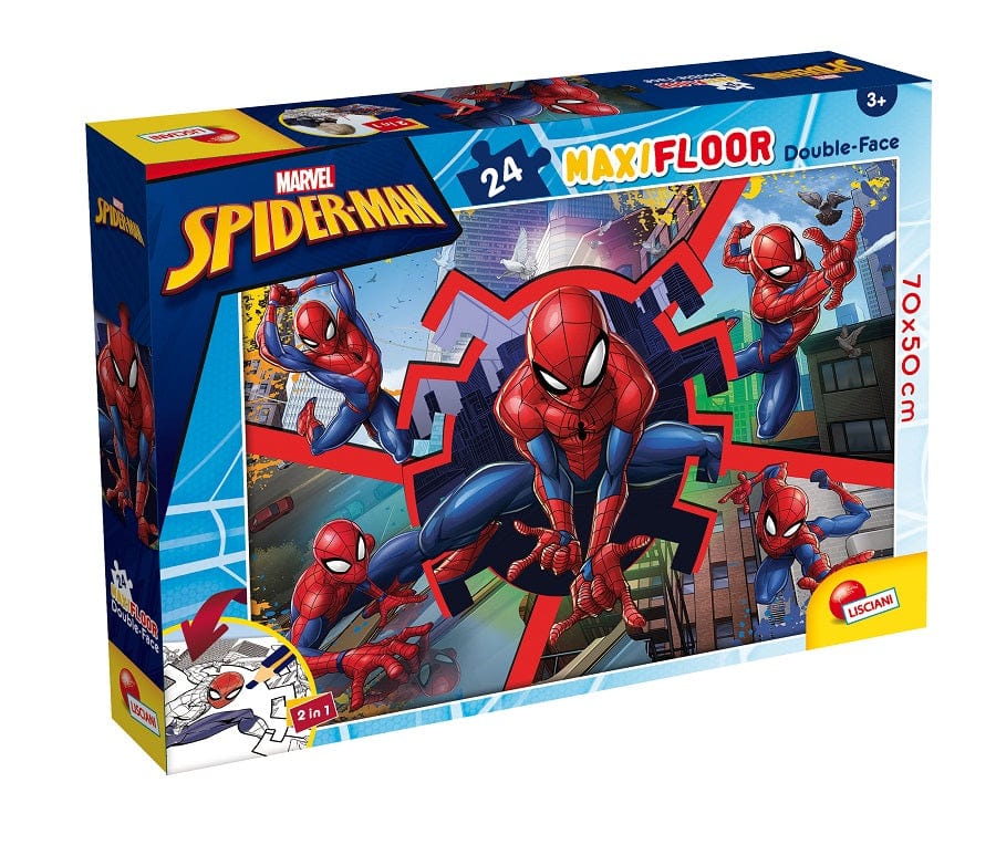 Puzzle Puzzle Spiderman Tessere Grandi con lato Colorabile