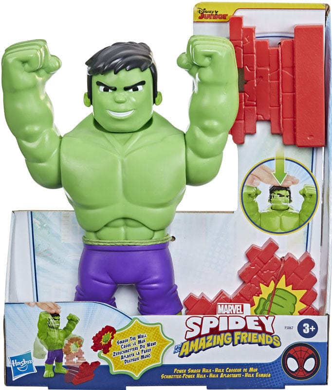 Bambole, playset e giocattoli Spiderman Amazing Friends, Hulk Spacca Tutto (Power Smash) Spiderman Amazing Friends, Hulk Spacca Tutto (Power