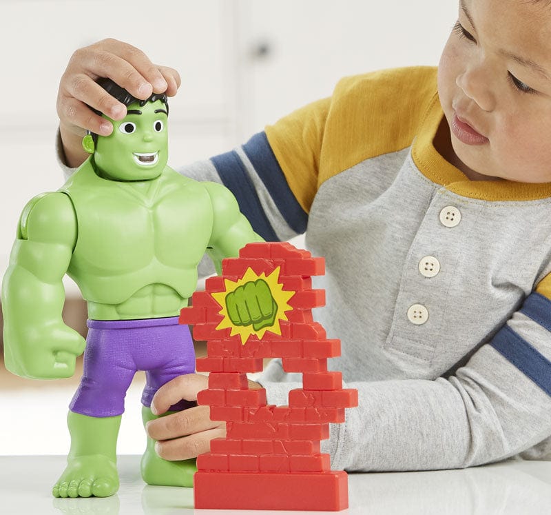 Bambole, playset e giocattoli Spiderman Amazing Friends, Hulk Spacca Tutto (Power Smash) Spiderman Amazing Friends, Hulk Spacca Tutto (Power