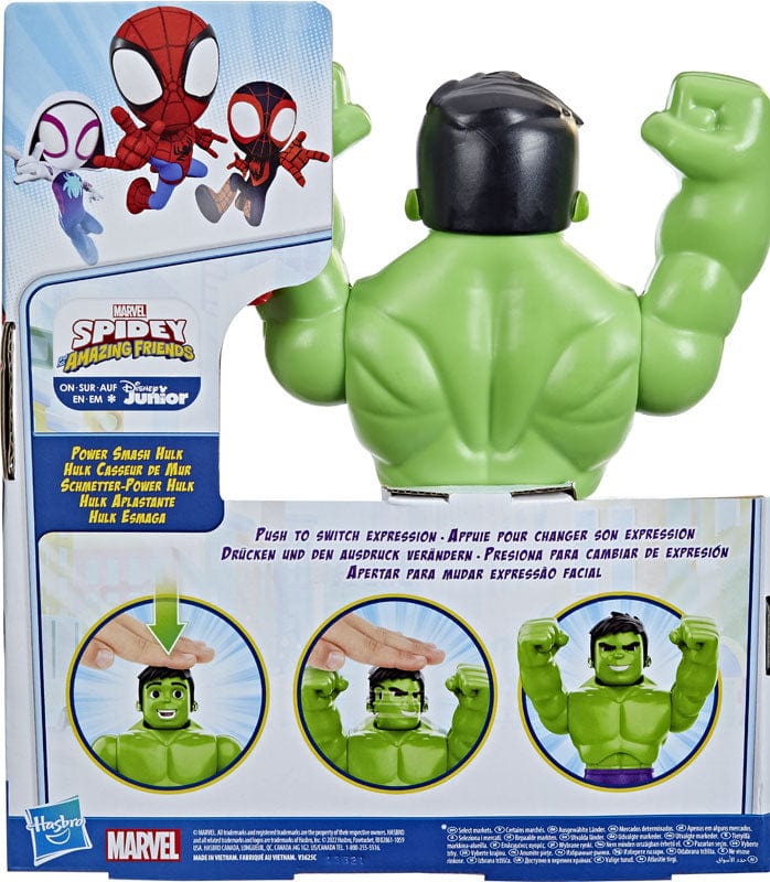Bambole, playset e giocattoli Spiderman Amazing Friends, Hulk Spacca Tutto (Power Smash) Spiderman Amazing Friends, Hulk Spacca Tutto (Power