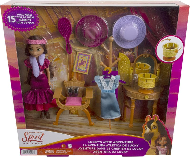 Bambole Spirit playset soffitta di Luckys con Bambola e accessori Spirit playset Stalla con Cavallo e Accessori - The Toys Store