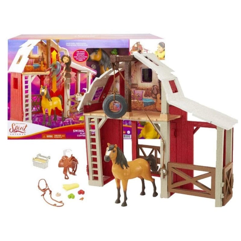 Bambole Spirit playset Stalla con Cavallo e Accessori