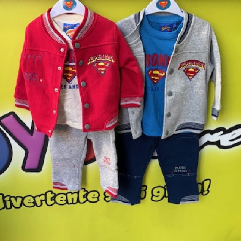 Abbigliamento Superman Baby Completo 3 Pezzi