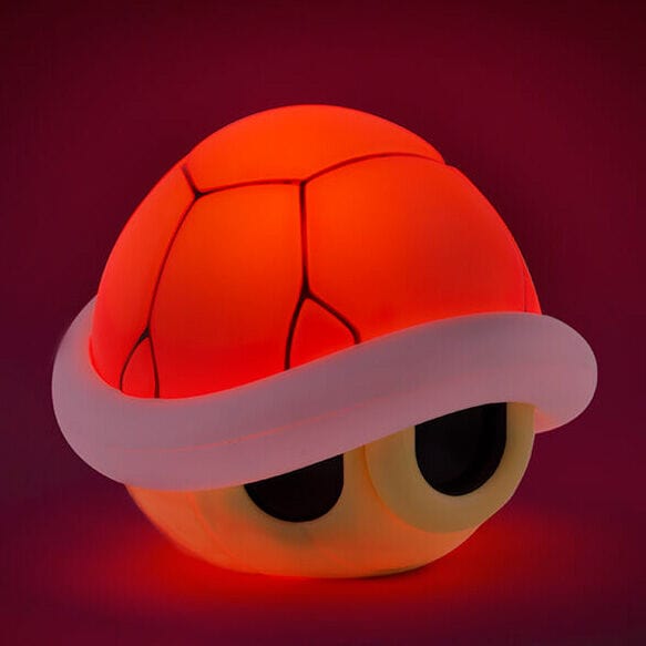 Dispositivi elettronici giocattolo Super Mario Lampada Guscio Rosso con Suono Ufficiale- Paladone Super Mario Lampada Guscio Rosso con Suono Ufficiale- Paladone