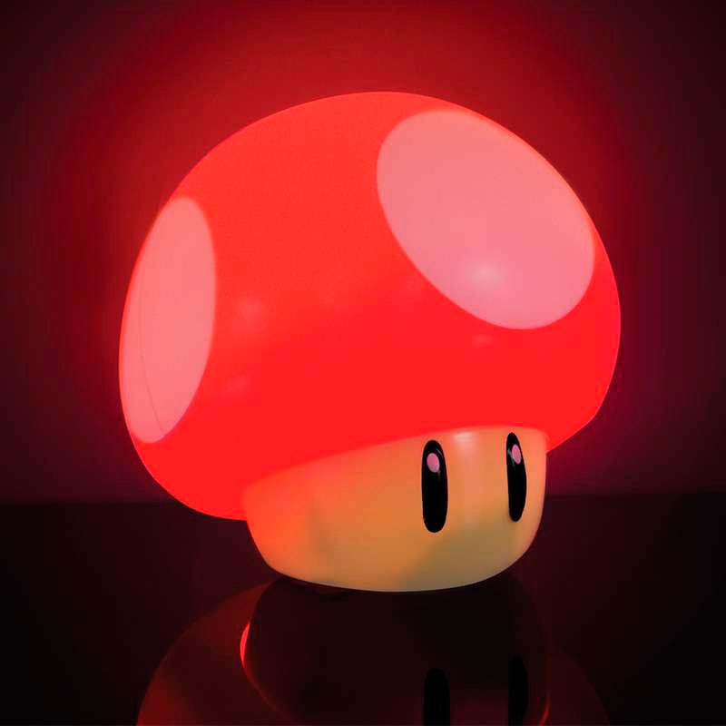 Dispositivi elettronici giocattolo Super Mario Lampada Fungo con effetti sonori- Paladone Super Mario Lampada Fungo con effetti sonori- Paladone