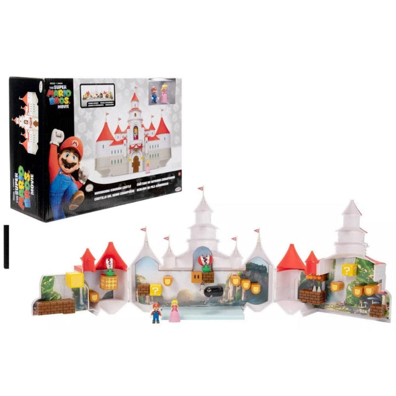 Bambole, playset e giocattoli Super Mario Movie Castello di Peach, include 4 personaggi