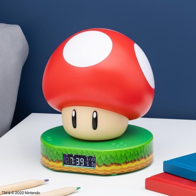 Dispositivi elettronici giocattolo Super Mario Orologio Sveglia con Lampada Fungo - Paladone Super Mario Orologio Sveglia con Lampada Fungo - Paladone
