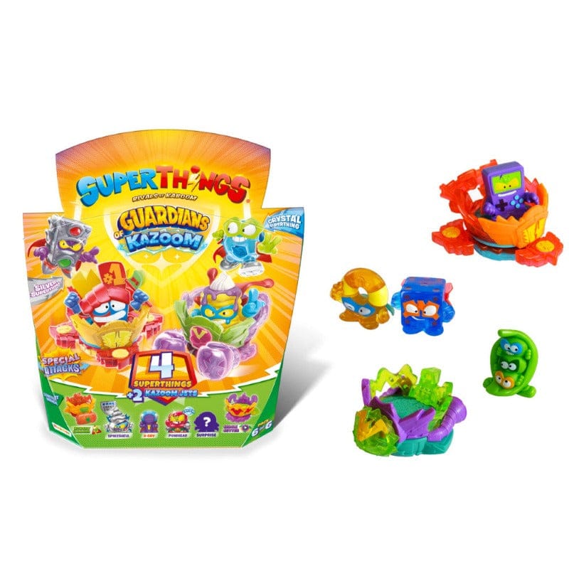Bambole, playset e giocattoli Superthings set 4 personaggi Guardian of Kazoom