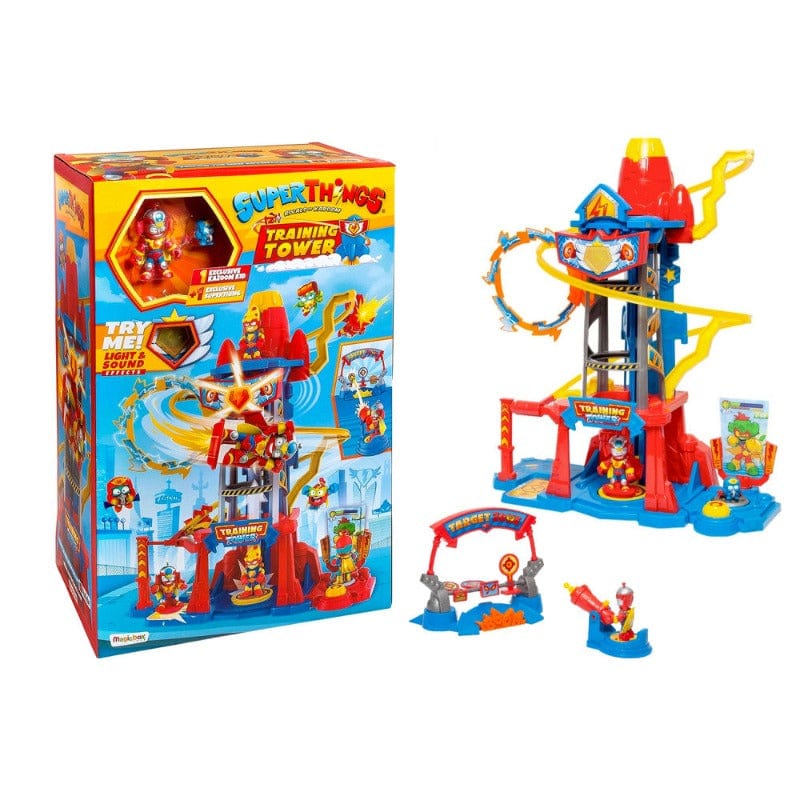 Bambole, playset e giocattoli Superthings torre di allenamento, Grande Playset Kazoom Kids