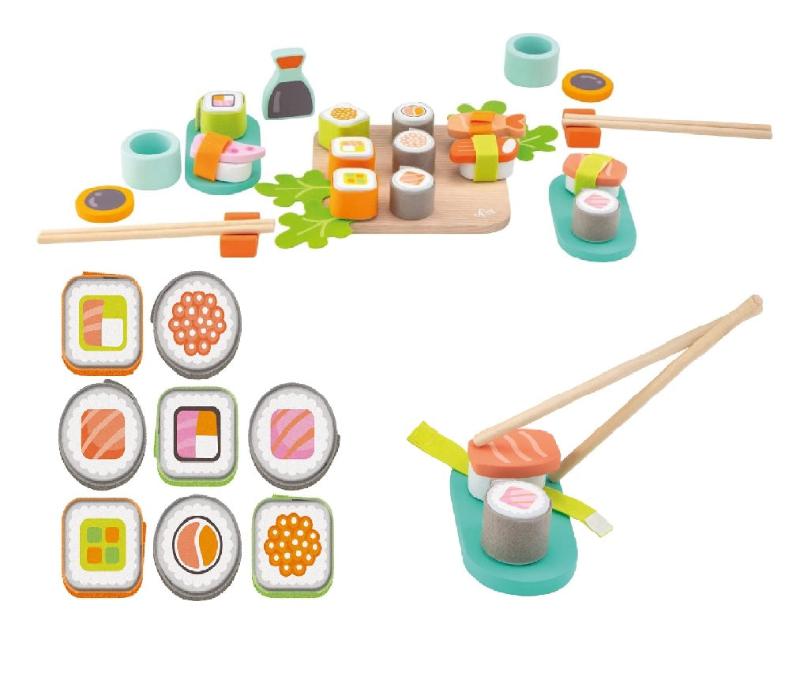 Giocattoli in Legno Sevi Set con Sushi in Legno 32 pezzi - Trudi Sevi Set con Sushi in Legno 32 pezzi - Trudi