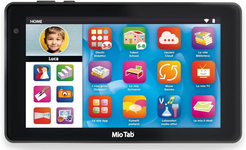 Tablet per Bambini Lisciani-Mio Tab 7 Pollici 2024, Tablet Smart Kid Pro per Bambini 3-8 Anni Lisciani-Mio Tab 7 Pollici 2024, Tablet Smart Kid Pro per Bambini 3-8 Anni