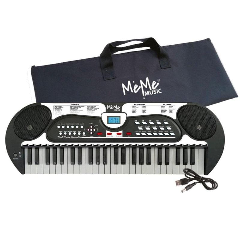 strumenti musicali Tastiera Elettronica Scolastica 49 Tasti con Borsa di Trasporto - MeMe Music Tastiera Elettronica Scolastica 49 Tasti con Borsa di Trasporto
