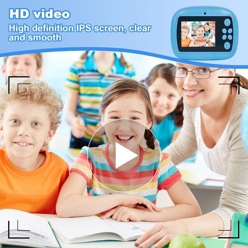 Dispositivi elettronici giocattolo Fotocamera Istantanea per Bambini con funzione Video, Selfie e Mp3 Fotocamera Istantanea per Bambini con funzione Video, Selfie e Mp3