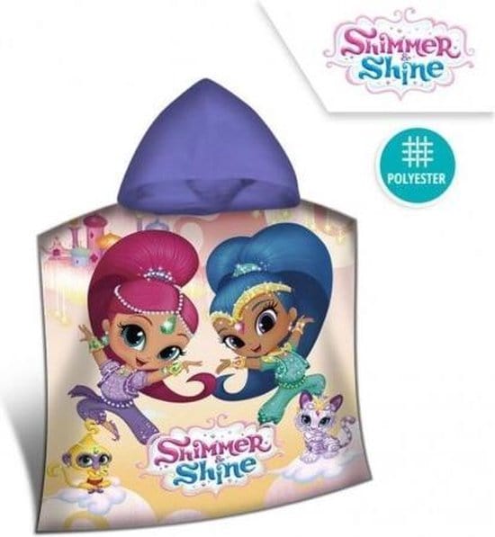 Asciugamani e Teli Mare Telo Mare Poncho Shimmer e Shine, Asciugamano 140 x 70 cm