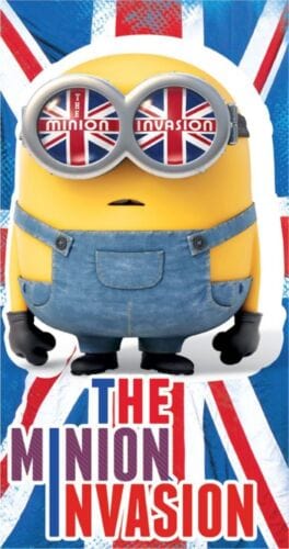Asciugamani e Teli Mare Telo Mare Minions, Asciugamano 140 x 70 cm